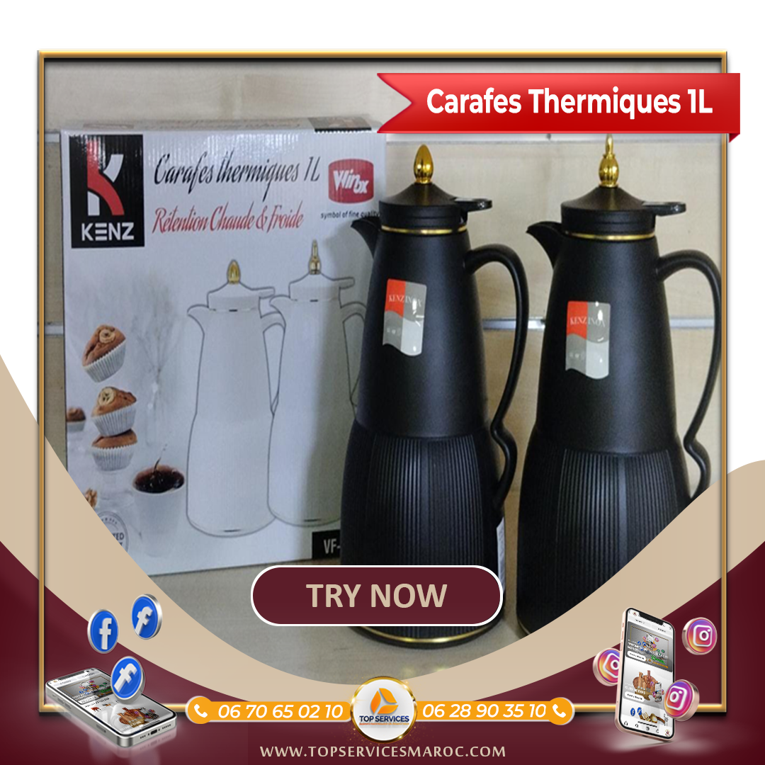 Carafe Thermoiques 1L Noir